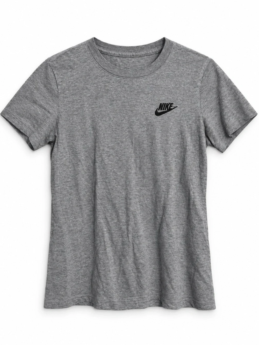 Nike The Nike Tee Gray Logo T-Shirt Women’s Small Classic Swoosh Athletic Casual